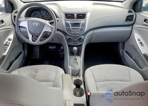 2016 Hyundai Accent Se z USA, uszkodzony, nr VIN KMHCT4AE6GU112483